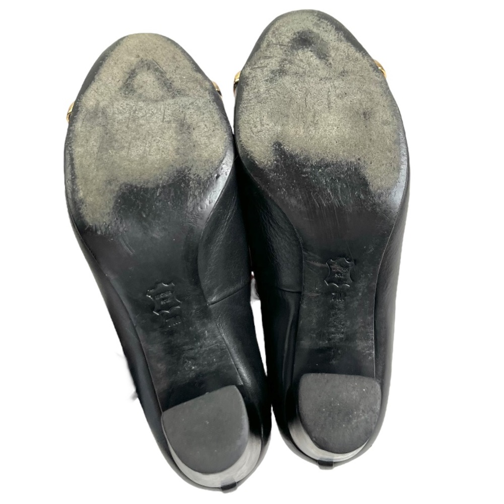 Tory Burch Black Heels with Gold Trim - Picture 7 of 8